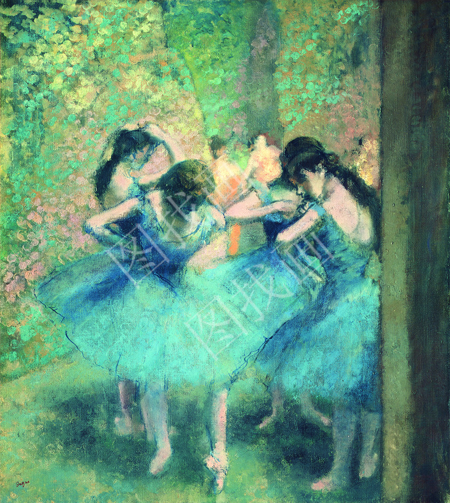 埃德加·德加 蓝衣舞者 50x56cm